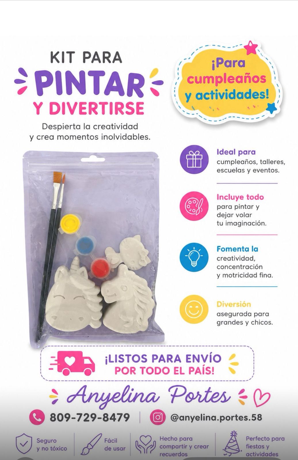Kit para Pintar y Divertirse